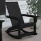 Flash Furniture Black Modern Poly Resin Adirondack Rocking Chair JJ-C14709-BK-GG - alternate 5
